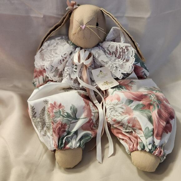 Vtg 80's Derek‎ Adams Collection Long Eared Bunny Shelf Sitter EXECELLENT 15" - Picture 1 of 6